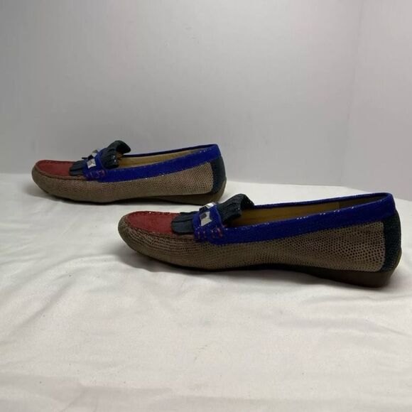 Vaneli Reptile Multi Color Driving Leather Loafers 8.5N - Picture 5 of 7